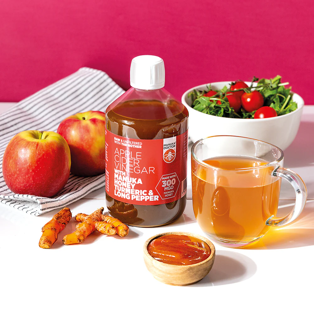 Apple Cider Vinegar with Turmeric, Manuka Honey & Long Pepper - BBE Aug 2026 - Image 4