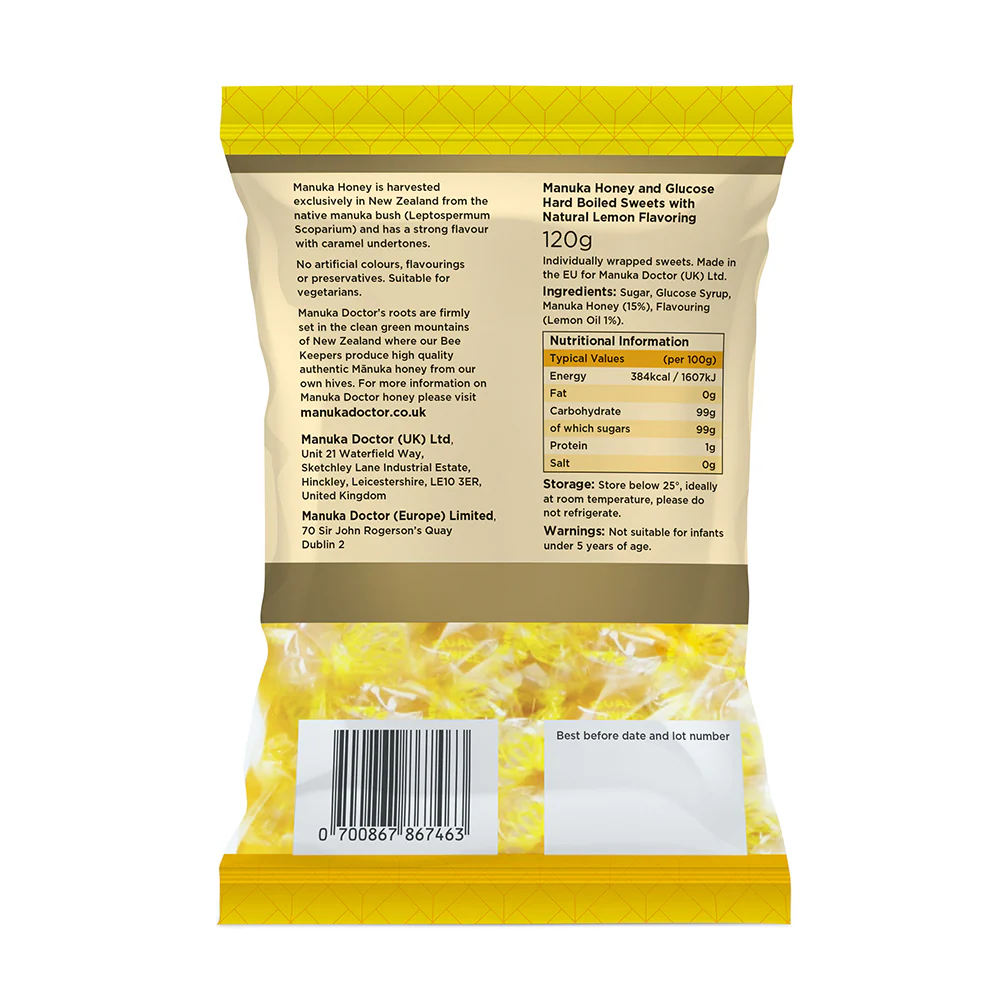 Manuka Honey Nuggets - Lemon Flavour - Image 2