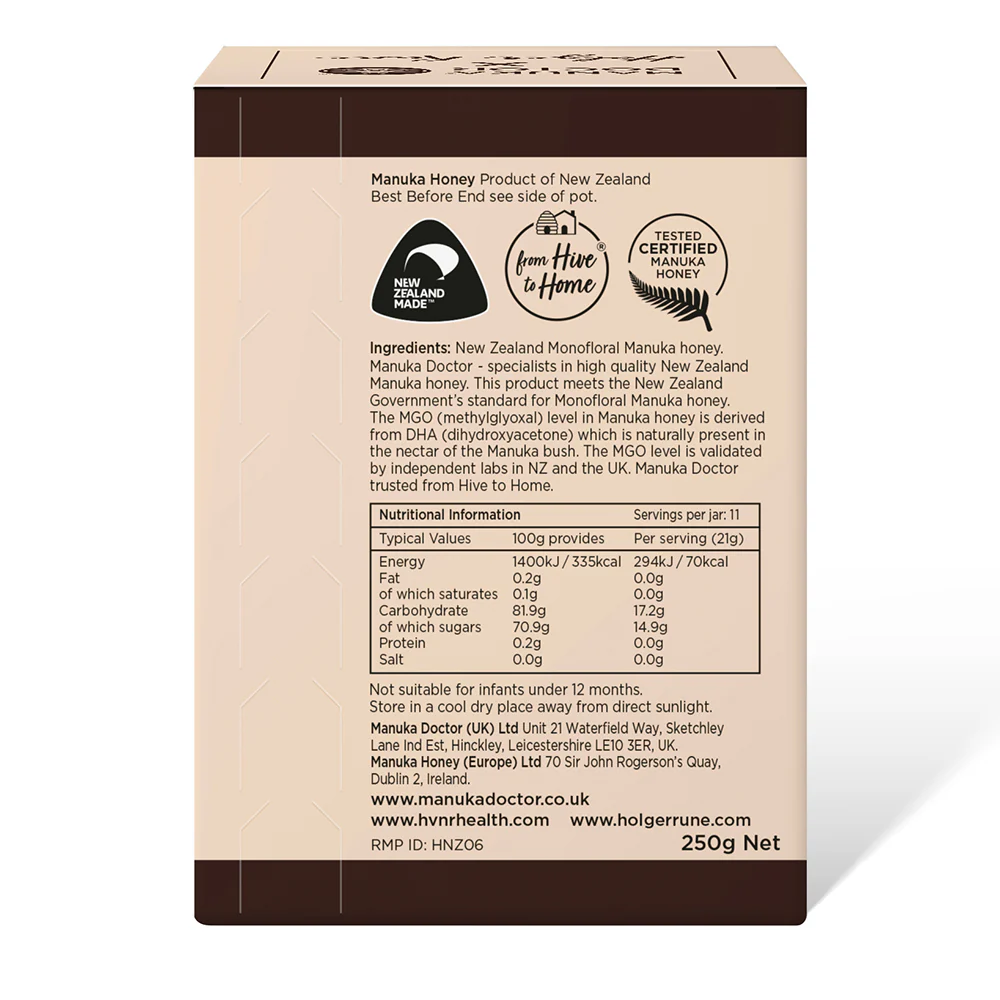 MD x Holger Rune 540 MGO Manuka Honey 250g - Image 12